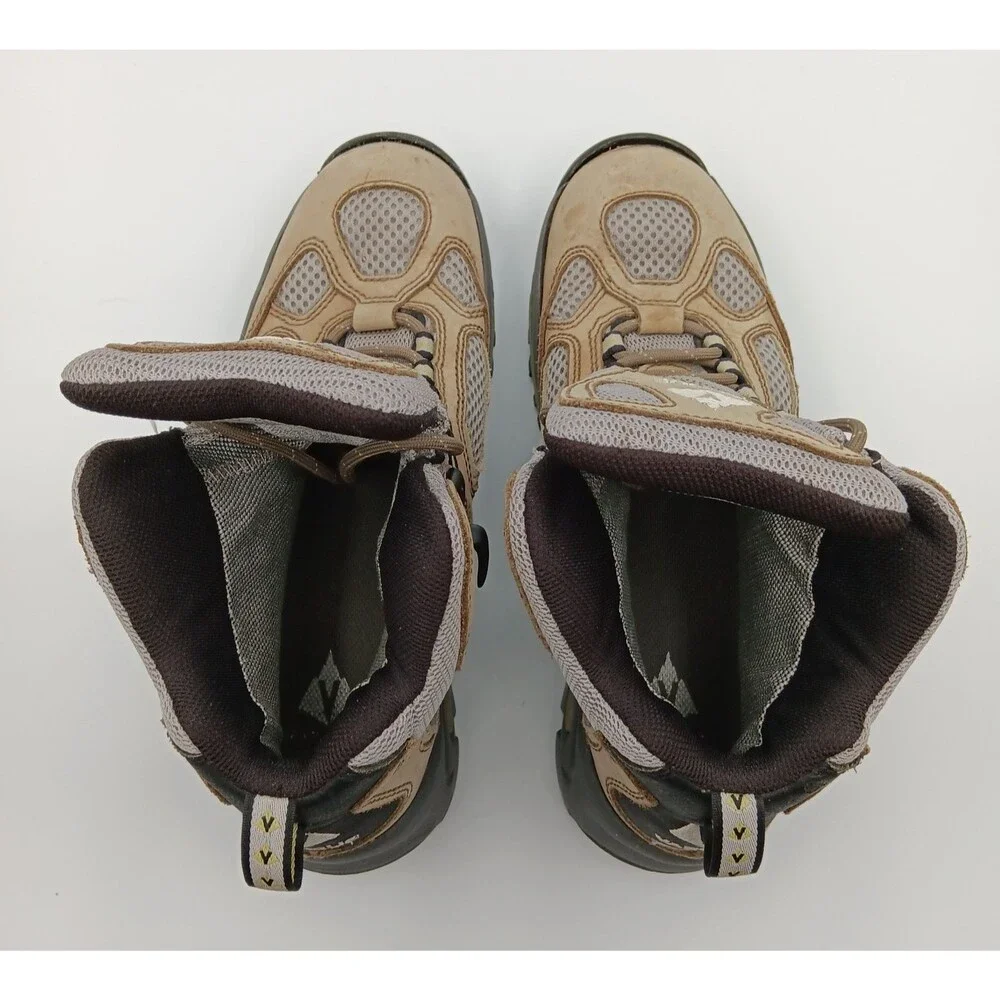 Vasque Boots Breeze Wn 8 Tan Leather Vibram Waterproof Gore-Tex Hiking Outdoor